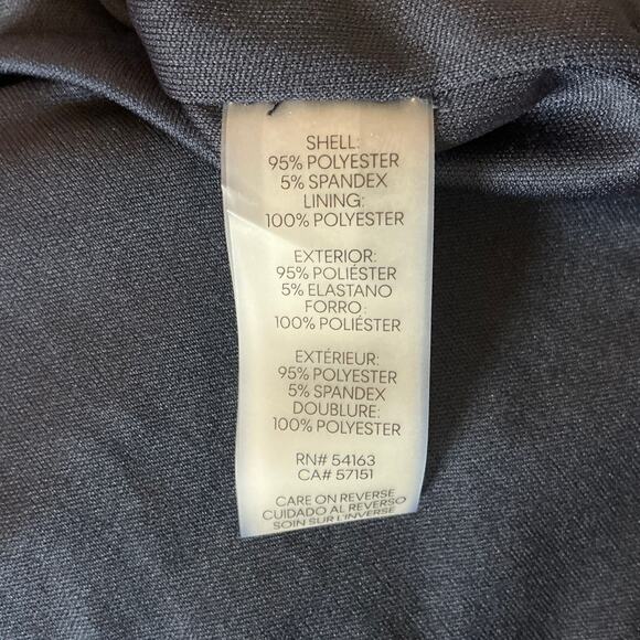 Calvin Klein Sequined Short Sleeve Evening Gown Blue Size 6 Long Formal Dress - Picture 10 of 13